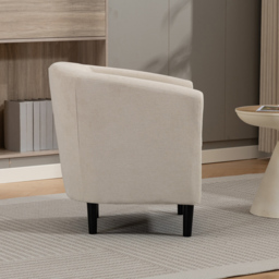 Artemis Home Beulah Beige Fabric Accent Chair - Size: Single - Wilko - thumbnail 6