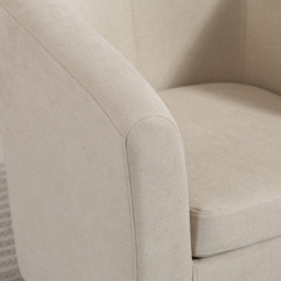 Artemis Home Beulah Beige Fabric Accent Chair - Size: Single - Wilko - thumbnail 3