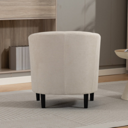 Artemis Home Beulah Beige Fabric Accent Chair - Size: Single - Wilko - thumbnail 7
