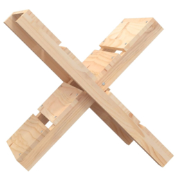 vidaXL Natural Pine Wood Firewood Log Holder 48 x 47 x 39.5cm - n/a - Wilko - thumbnail 1
