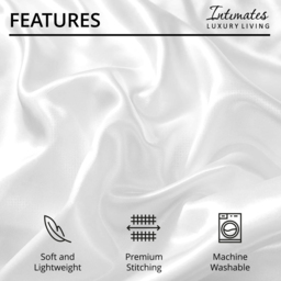 Intimates Double White Satin Bedding Set - Wilko - thumbnail 7