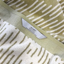 Allure Bath Fashions Pop Up Zero Twist Barcode Stripe Sage Green Hand Towel 2 Pack - Size: 50 x 85cm - Wilko - thumbnail 5