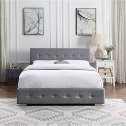 Home Treats Small Double Grey Ottoman Storage Bed with Mattress - Wilko - thumbnail 7