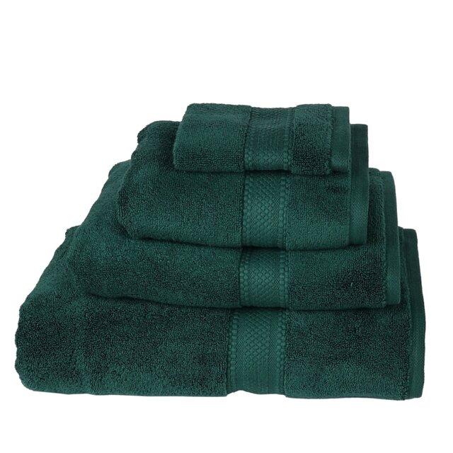 Deluxe Hand Towel - Emerald - Wilko - image 1
