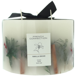 French Connection Botanical Collection Vanilla Orchid Scented Candle - Size: 1.6 x 9.9 x 8.6cm - n/a - Wilko