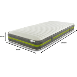 Starlight Beds European Small Single Open Coil Eco Memory Foam Mattress - Green - Wilko - thumbnail 7