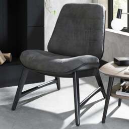 Bentley Designs Peppercorn Old West Vintage Fabric Upholstered Chair - Size: 89 x 65 x 80cm - Brown - Wilko