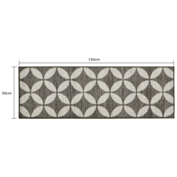 JVL Fiora Pewter Runner 57 x 150cm - Size: 50 x 150cm - Multi - JVL Homewares - Wilko - thumbnail 7