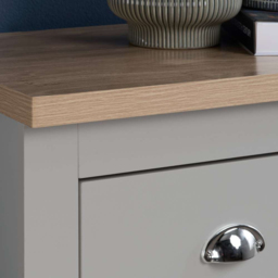 Highgate 4 Drawer Grey and Oak Chest of Drawers - Birlea - Wilko - thumbnail 7