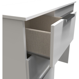 Crowndale Plymouth 3 Drawer White Vanity Ready Assembled - Size: 40 x 93 x 79cm - Wilko - thumbnail 7