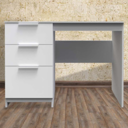 Crowndale Plymouth 3 Drawer White Vanity Ready Assembled - Size: 40 x 93 x 79cm - Wilko - thumbnail 1