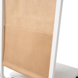 Living and Home White C-Shape Side Table with Lockable Castors - Size: 61 x 40 x 30cm - Wilko - thumbnail 7