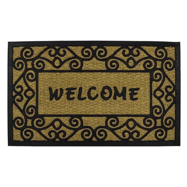 JVL Welcome Woven Tuffscrape Doormat 45 x 75cm - JVL Homewares - Wilko - image 1