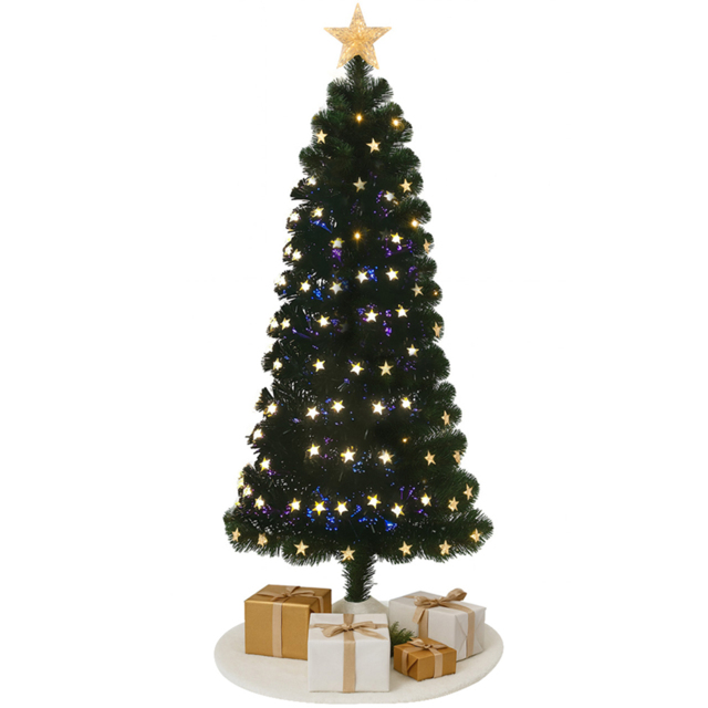 Noel Square Pre Lit LED Artificial Xmas Tree 1.9ft - Size: 2ft - Green - Wilko - image 1