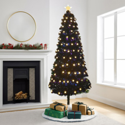 Noel Square Pre Lit LED Artificial Xmas Tree 1.9ft - Size: 2ft - Green - Wilko - thumbnail 3
