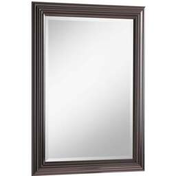 Yearn Dark Chrome Bevelled Mirror 100.5 x 72.5cm - n/a - Wilko - thumbnail 1