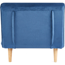 Home Detail Kendal Single Sleeper Blue Velvet Chair Bed - Wilko - thumbnail 5