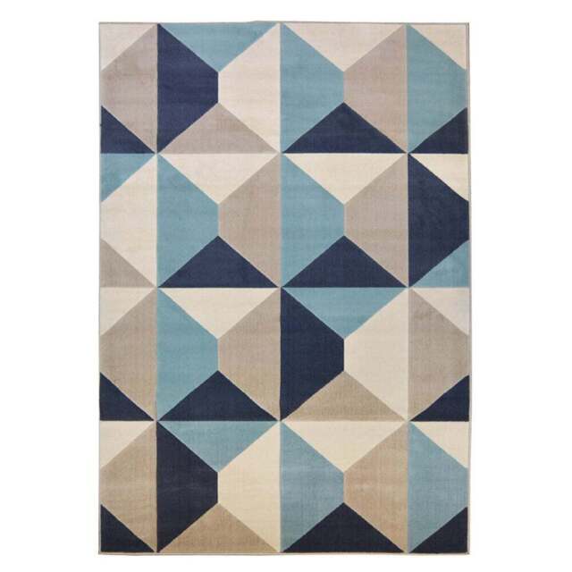 Melrose Creation Venus Teal Geometric Rug 120 x 170cm - Homemaker - Wilko - image 1