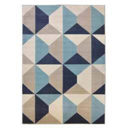 Melrose Creation Venus Teal Geometric Rug 120 x 170cm - Homemaker - Wilko - thumbnail 1