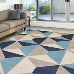 Melrose Creation Venus Teal Geometric Rug 120 x 170cm - Homemaker - Wilko - thumbnail 3