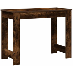 vidaXL Large Desk Smoked Oak - Size: 75 x 100 x 45cm - Brown - Wilko - thumbnail 6