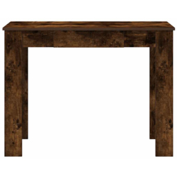 vidaXL Large Desk Smoked Oak - Size: 75 x 100 x 45cm - Brown - Wilko - thumbnail 5