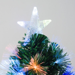 Everglow Fiber Optic LED Pre-Lit Green Artificial Christmas Tree 4ft - Wilko - thumbnail 4