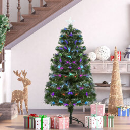 Everglow Fiber Optic LED Pre-Lit Green Artificial Christmas Tree 4ft - Wilko - thumbnail 3