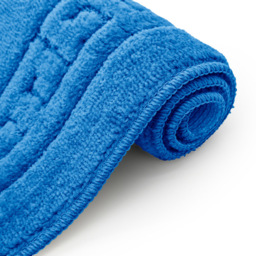 Velosso Greek Key Blue Bath Mat Set - Wilko - thumbnail 4