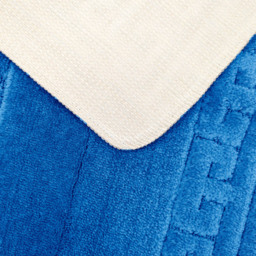 Velosso Greek Key Blue Bath Mat Set - Wilko - thumbnail 6