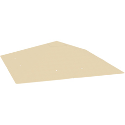 Outsunny 3 x 3m Beige Gazebo Canopy Replacement Cover with Drain Holes - Cream - Wilko