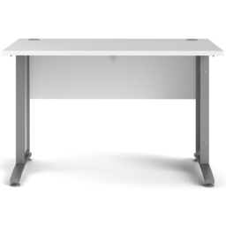 Florence Wooden and Steel 120cm Desk White and Silver Grey - Size: 80.1 x 120.1 x 75cm - Furniture to Go - Wilko - thumbnail 4