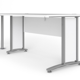 Florence Wooden and Steel 120cm Desk White and Silver Grey - Size: 80.1 x 120.1 x 75cm - Furniture to Go - Wilko - thumbnail 5