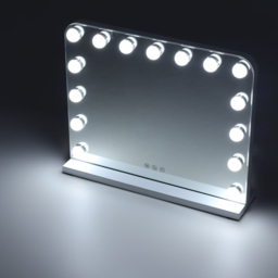 Living and Home White Dimmable Hollywood LED Vanity Makeup Mirror - Size: 42 x 50 x 12cm - Wilko - thumbnail 3