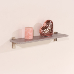 Core Products Lavant Grey Oak Slim Shelf with L Shape Bracket 60cm - Size: 15 x 60 x 1.6cm - Wilko - thumbnail 3
