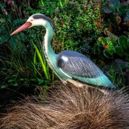 St Helens Decoy Heron Bird for Scaring Ornament - Size: 200x0x0cm - Grey - Wilko - thumbnail 3