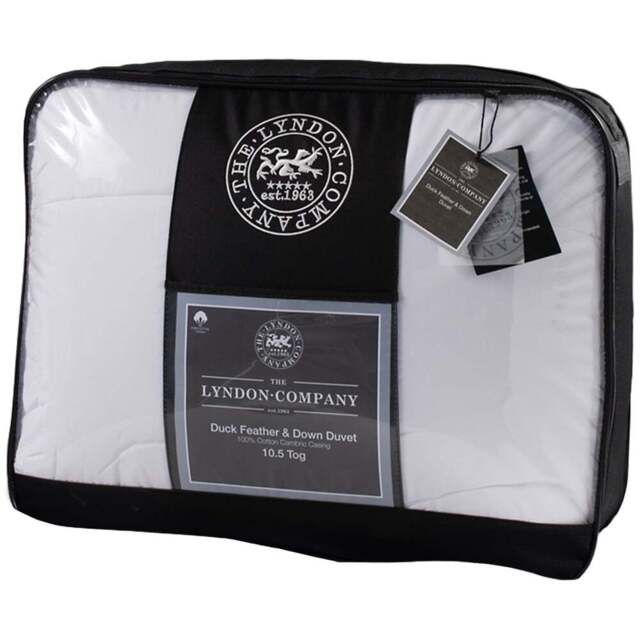 The Lyndon Company King Size Natural Duck Feather and Down Duvet 10.5 Tog - White - Wilko - image 1