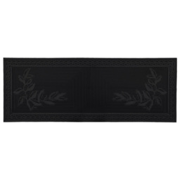 JVL Foliage Rubber Scraper Door Mat Runner 40 x 70cm - Size: 46 x 76cm - Black - JVL Homewares - Wilko - thumbnail 6