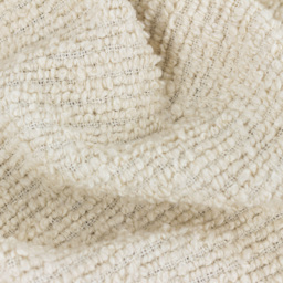 Yard Candar Ecru Textured Boucle Throw - Size: 170 x 130 x 1cm - Cream - Wilko - thumbnail 5
