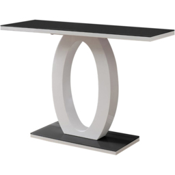 Furniture Box Lucia Grey and White Halo Console Table - Size: 120 x 40 x 80cm - Multi - Furniturebox - Wilko - thumbnail 3