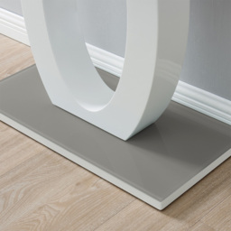 Furniture Box Lucia Grey and White Halo Console Table - Size: 120 x 40 x 80cm - Multi - Furniturebox - Wilko - thumbnail 5