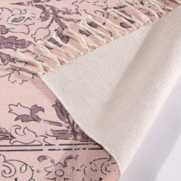 Esselle Home Kew Mauve Antique Print Rug with Tassel 160 x 230cm - Size: 230 x 160 x 1cm - Cream - Wilko - thumbnail 4
