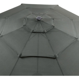 Living and Home 3 Tier Dark Grey Solar LED Crank and Tilt Parasol 3m - Wilko - thumbnail 7