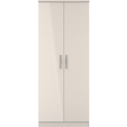 Crowndale Knightsbridge 2 Door Kashmir Gloss Wardrobe Ready Assembled - Kashmir Gloss & Kashmir - Wilko - thumbnail 3