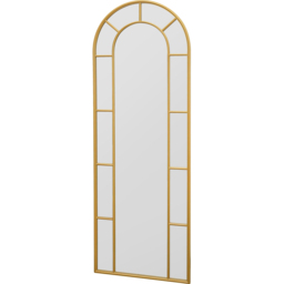 MirrorOutlet The Arcus Gold Framed Arched Leaner Garden Wall Mirror 170 x 60cm - Size: 170 x 60 x 3cm - Wilko - thumbnail 4
