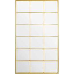 The Fenestra Gold Window Leaner Wall Mirror 200 x 120cm - MirrorOutlet - Wilko - thumbnail 1