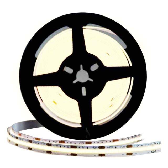 Ener-J 12V 4000K COB LED Strip Lights 5 meters - Size: 5m - White - Wilko - image 1