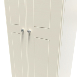 Crowndale Victoria 2 Door Cream Ash and Oak Wardrobe - Wilko - thumbnail 6