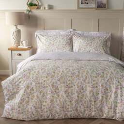 Serene Kira Super King Size Floral Duvet Set - Multi - Wilko - thumbnail 1