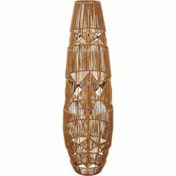 Lighting Collection White Tapered Shade - Size: 90 x 27 x 27cm - Brown - Wilko - thumbnail 1